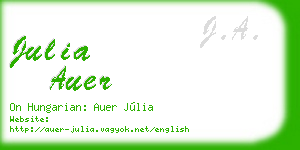 julia auer business card